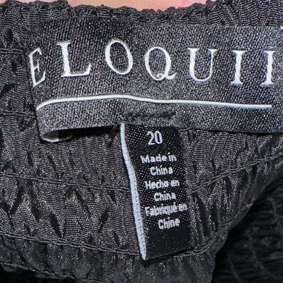 *GENTLY WORN* Eloquii Plus Size 20 Twisted Bodice Mini Dress - Picture 4 of 6